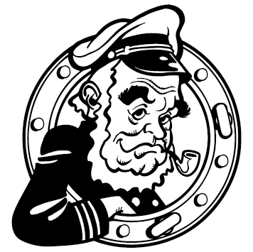 Sticker capitaine marin : 01